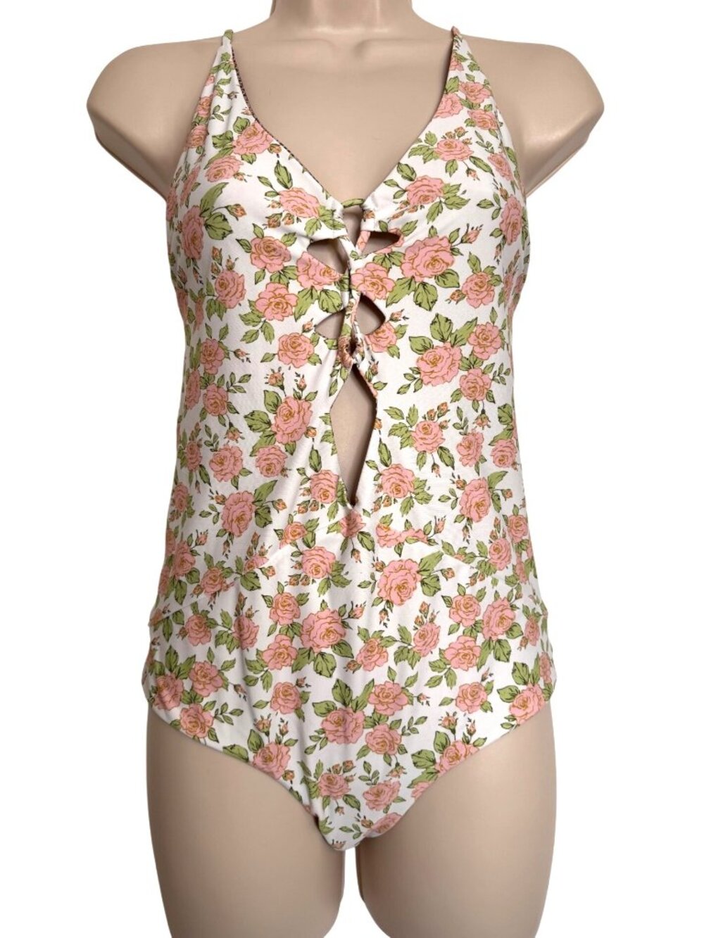 Acacia Kokomo Rosie One Piece Size XL Swim $231 NWT Cheeky Adjustable Tie
